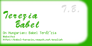 terezia babel business card